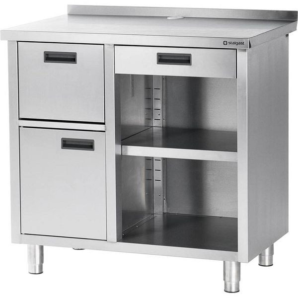 Table de travail Stalgast pour machine à café, 1000 x 700 x 1000 mm (LxPxH), VBT10701A