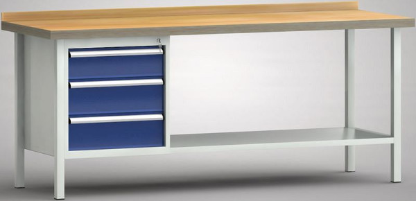 Etabli standard KLW - 2000 x 700 x 840 mm L x P x H, WS119N-2000M40-E1632