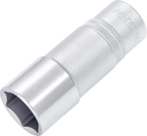Douille Hazet, hexagonale, carré creux 12,5 mm (1/2"), 24 mm, type long avec moletage, 900LG-24
