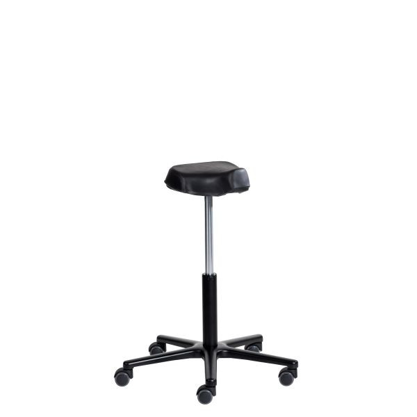 Aide à la verticalisation SOFAME LM 2029 sur roulettes, hauteur d'assise 57-81 cm, piètement aluminium, sans dossier, W050020004
