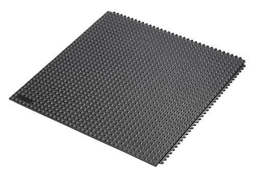 Tapis anti-fatigue DENIOS SH 9.9, caoutchouc nitrile, noir, 91 x 91 cm, 247-738