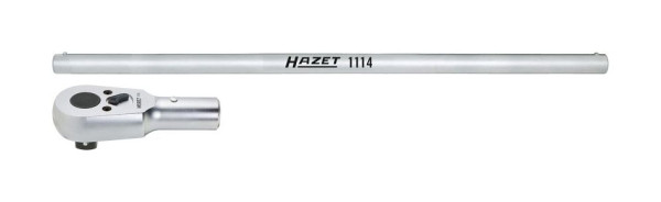 Tête à cliquet réversible Hazet, avec tige rotative, carré plein 25 mm (1 pouce), nombre d'outils : 2, 1116/2