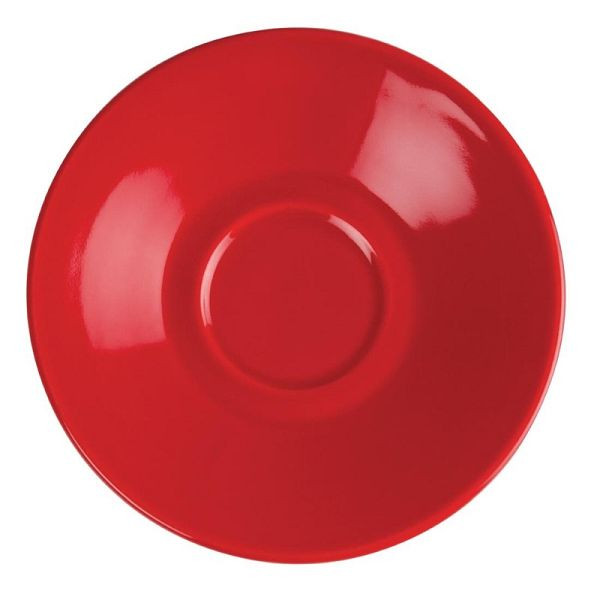 OLYMPIA Soucoupes à café rouge 11,7 cm, UE: 12 pièces, GK085