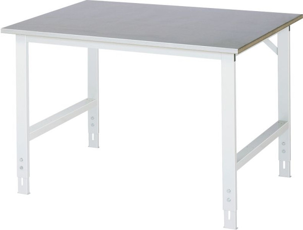 Table de travail RAU série Tom (table de base), L1250 x P1000 x H760-1080 mm, 06-625ES10-12.12
