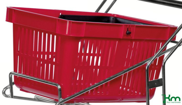 Panier à provisions Kongamek, rouge, 27 litres, KM3261-R