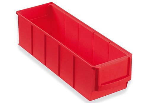 Boîtes à étagères DENIOS classic-line A1-S, PP, 91 x 300 x 81 mm, rouge, UE : 16 pièces, 265-152