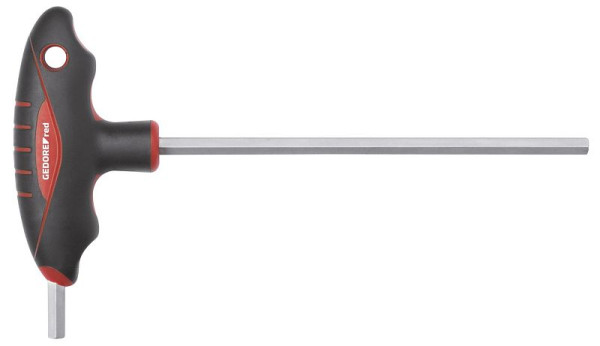 Tournevis coudé GEDORE rouge 2K à poignée en T 6 pans 2,5 mm, 3301274