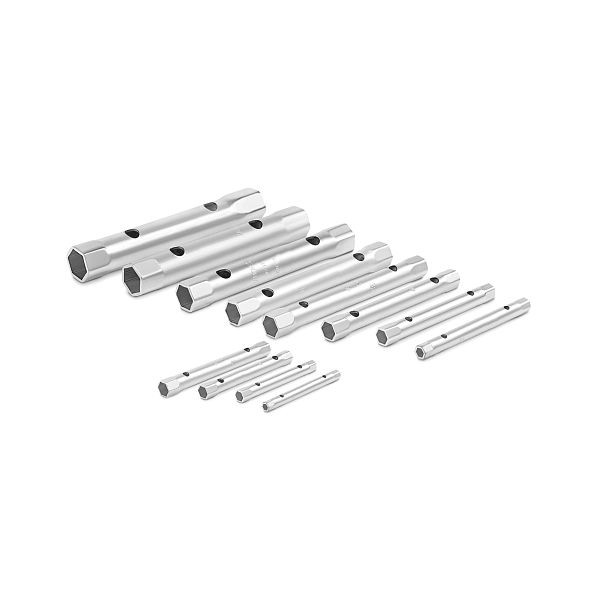 Jeu de clés à douilles tubulaires MATADOR, 12 pièces, 6 x 7 - 30 x 32 mm, 0380 9120