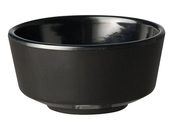 Bol APS, rond -FLOAT-, Ø 5,5 cm, hauteur : 3 cm, mélamine, noir, 0,03 litre, pack : 36 pièces, 83901
