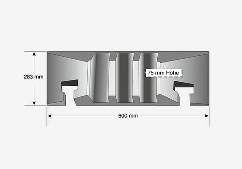 Rainure d'embout DENIOS, pour fixation sur grand pont de câble ou pièce d'angle, 248-352