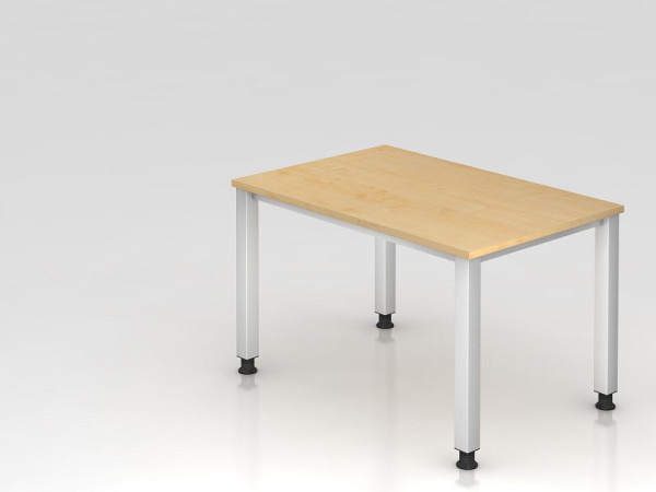 Bureau Hammerbacher 4 pieds carré 120x80cm érable, forme rectangulaire, VQS12/3/S