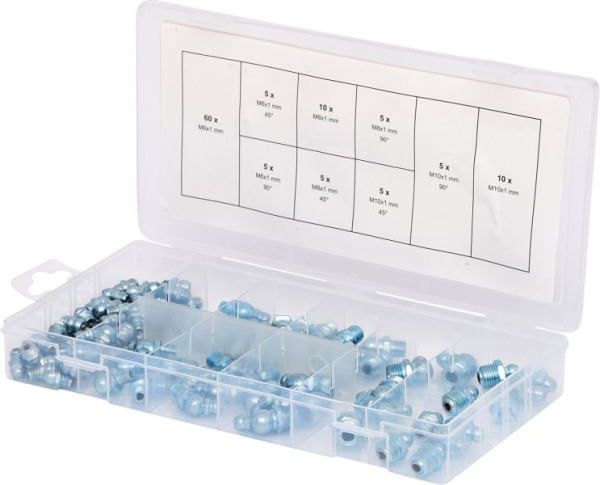 Gamme de graisseurs KS Tools, M6-8-10x1,0, 110 pièces, 970.0030