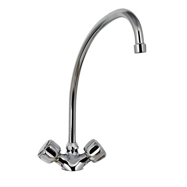 Mitigeur monobloc Gastro-Inox avec commandes rotatives, longueur 200mm, 402.242