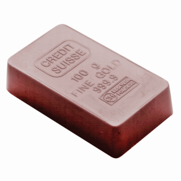 Moule à chocolat Schneider - pépite en or, 275 x 135 x 24 mm / 48 x 29 x 11 mm, 19 g, 4 x 5 pièces, 421479