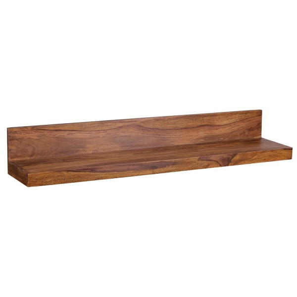 Wohnling étagère murale MUMBAI bois de Sesham massif 110 cm, style maison de campagne, bois véritable, produit naturel, WL1.576