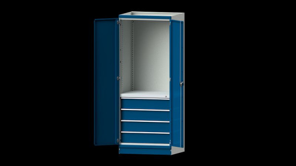 Établis ANKE armoire de base système d'armoire modulaire, modèle 2409, 865 x 720 x 2200 mm, RAL 7035/5010, 631.130