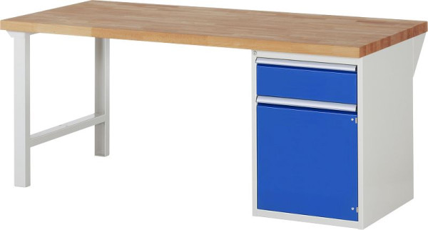 Etabli RAU série 7000 - modèle 7502-1, L2000 x P900 x H890 mm, base système L2000 x P850 x H850 mm, 03-7502A1-209B4M.11