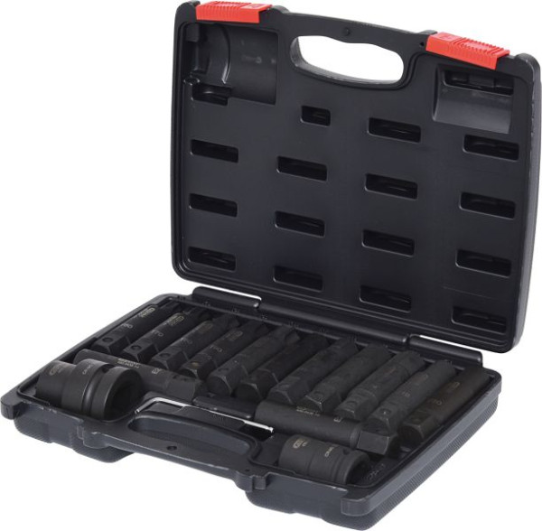KS Tools Jeu de douilles à changement de puissance et de douilles à embout 3/4"+1", 16 pièces, 450.0420