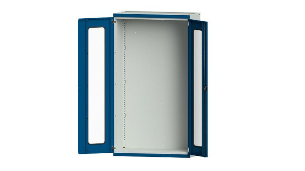 Etablis ANKE, armoire pour charges lourdes, modèle 100, 1085 x 500 x 1950 mm, zone de visualisation en plexiglas, RAL 7035/5010, 620.230
