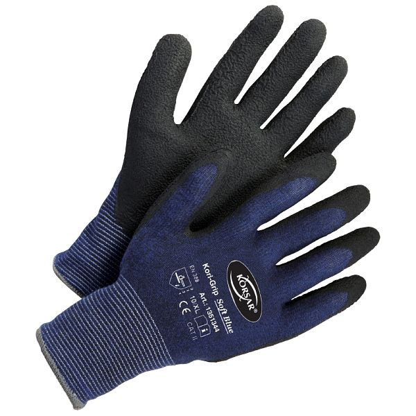 Korsar Kori-Grip Soft Bleu bleu-noir, lot de 12 paires, taille: 11, 1351344011