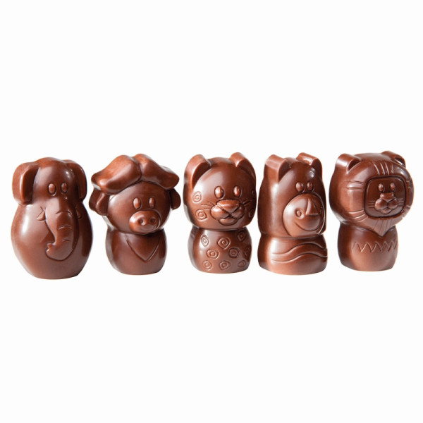Moule à chocolat Schneider - The Big Five, 275 x 135 x 24 mm / 12 g, 3 x 5 pièces, 421746