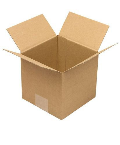 Boîte pliante en carton ondulé TransPak 1 paroi, dimensions intérieures 150 x 150 x 150 mm, qualité 1.10E, paquet de 50, 299210
