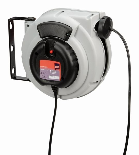 Enrouleurs de câble Bahco 230V, 15m, 800-2000 watts, prise Schuko, BLCR230SC