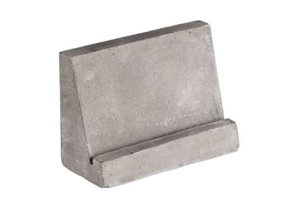 Porte-cartes APS, lot de 2, 8 x 3,5 cm, hauteur : 6 cm, béton, comprenant 30 cartes d'étiquettes 10 x 8 cm, 71495