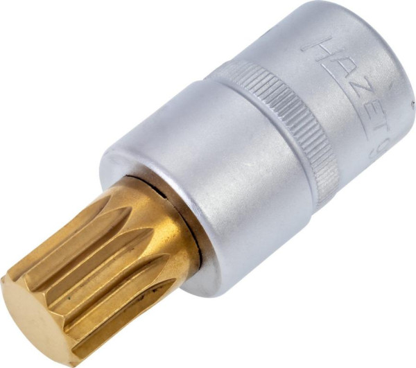 Douille tournevis Hazet, carré creux 12,5 mm (1/2 pouce), profil interne multident XZN, M16, 990-16