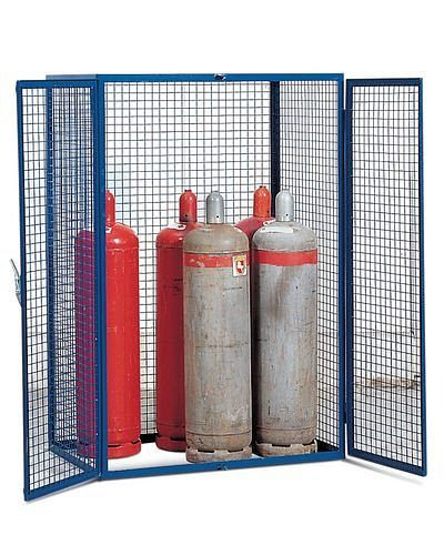 Armoire à bouteilles de gaz DENIOS GF 8.18 avec porte à 2 vantaux, 137-123