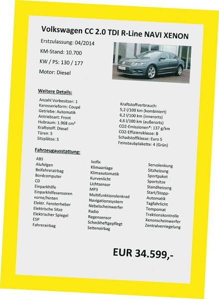 Sachet adhésif Eichner, jaune, UE : 10 pièces, 9015-00398