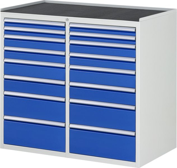 Armoire à tiroirs RAU 7000, L1145xP650xH1035mm, gauche : 2x60, 2x90, 2x120, 180, 210mm, droite : 2x60, 2x90, 2x120, 180, 210mm, support métallique, 03-LL7.11.11A-MT.11