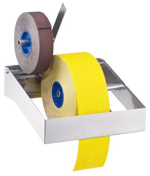 Porte-rouleau de papier abrasif ANKE; Dimension de l'axe 21 mm; max. Diamètre du rouleau 270 mm; max. Rouleaux: 3 x l = 115 mm à 6 x l = 55 mm, 920.413