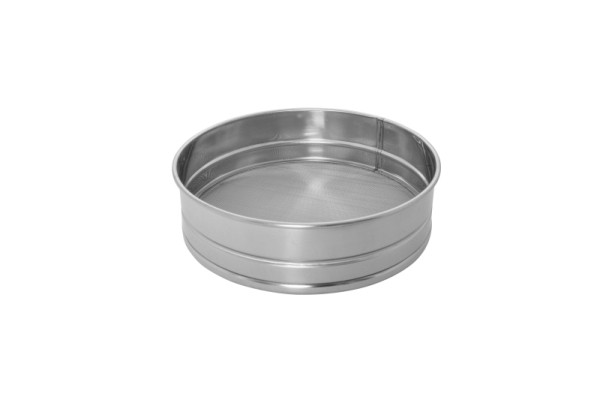 Tamis à farine et sucre Schneider en acier inoxydable, Ø 220 mm, hauteur : 55 mm, maillage 0,6 mm, 199211