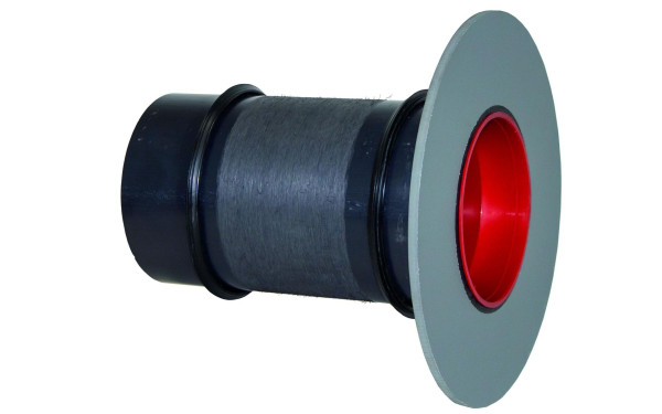 Tube de boîtier DOYMA HKD KE avec bride adhésive DN 150, longueur 400 mm, 810015040009