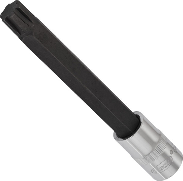 Embout de tournevis VIGOR RIBE, carré creux 12,5 mm (1/2 pouce), profil à coin interne Ribe-CV, M14, longueur : 140 mm, V2226