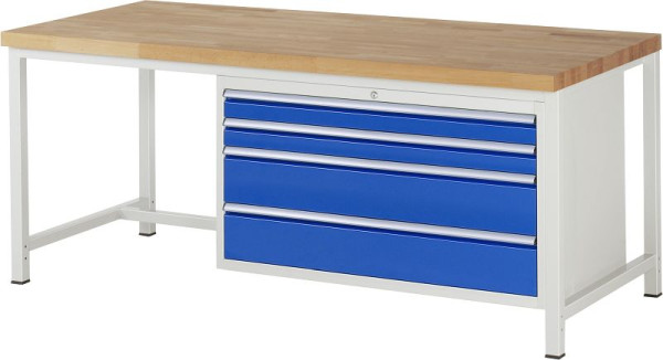Etabli RAU série 8000 - modèle 8361, L2000 x P900 x H840-1040 mm, 13-8361A1-209B4H.11