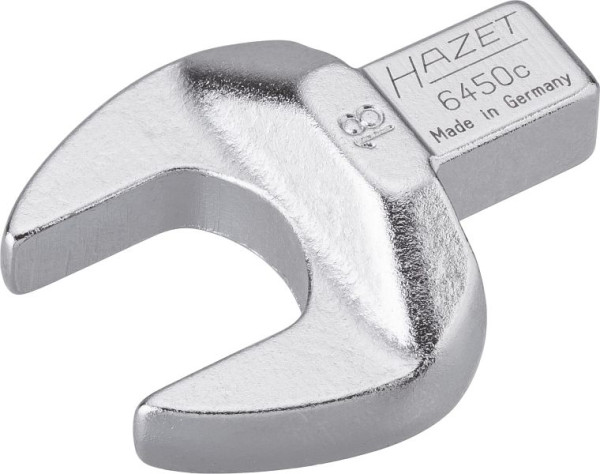 Clé à fourche insérable Hazet, carré insérable 9 x 12 mm, profil hexagonal extérieur, 18 mm, 6450C-18