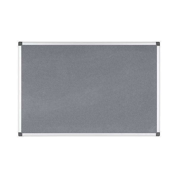 Tableau en feutre Bi-Office Maya gris avec cadre en aluminium 240x120cm, FA2142170