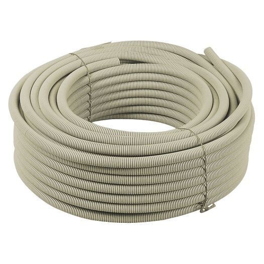 JÄGER DIREKT Flexibles Installationsrohr, EN32, 25 Meter Ring hellgrau/leicht/320N/FIR 2221L, 702.032