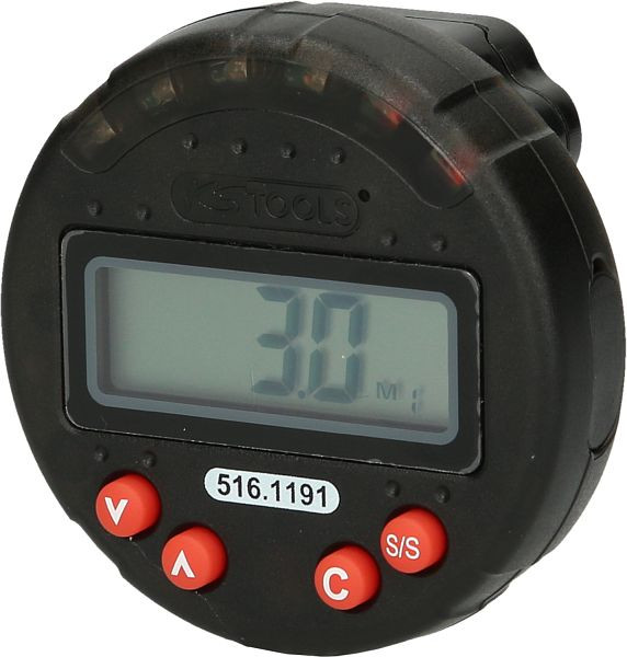 KS Tools Compteur d'angle de rotation numérique avec aimant, diamètre 55,0 mm, 516.1191
