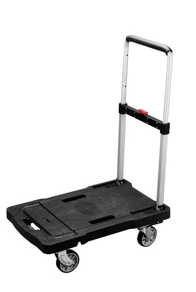 Chariot pliable à roulettes BS, roue Ø 100 mm, capacité de charge 150 kg, dimensions plateau 653x415 mm, TWG.150