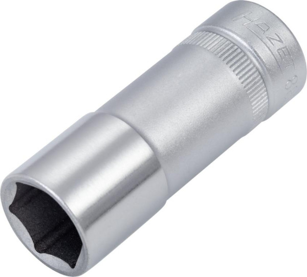 Douille Hazet, hexagonale, carré creux 10 mm (3/8"), 14 mm, long type moleté, 880LG-14