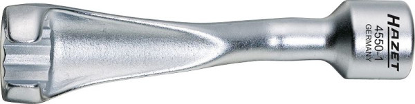 Clé pour ligne d'injection Hazet, carré creux 12,5 mm (1/2 pouce), profil extérieur à double hexagone, 17 mm, 4550-1