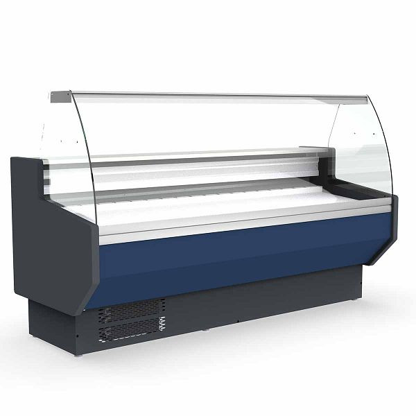 Vaiotec TOPLINE comptoir réfrigéré 100 - façade bombée "bleu", 102,5x80x123,5 cm, 10704