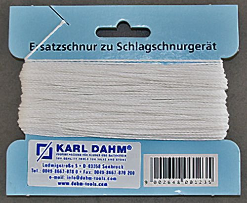 Fil de rechange Karl Dahm, 20 m, pour cordeau à craie professionnel, 10249, 10251