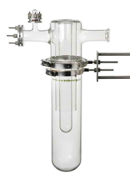Piège à froid Rettberg, 5000 ml, en deux parties, partie inférieure DN 120, partie supérieure 2x DN 40, 1x DN 16 avec partie intérieure pour un refroidissement supplémentaire, 134051273