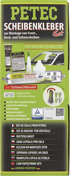 Kit adhésif de disque Petec, sac tubulaire, 400 ml, VE: 6 pièces, 83433