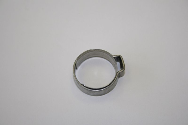 Collier de serrage ELMAG à 1 oreille avec bague d'insertion, 9,0 mm (acier inoxydable), 42158