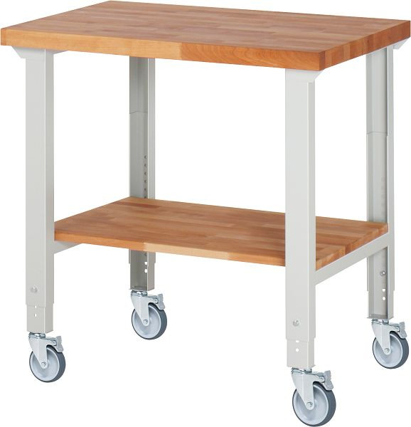 Etabli mobile RAU (réglable en hauteur) 7000-7, 1000x700x950-1000mm, 4 roulettes pivotantes, 05-7000-7-107B4H4.12